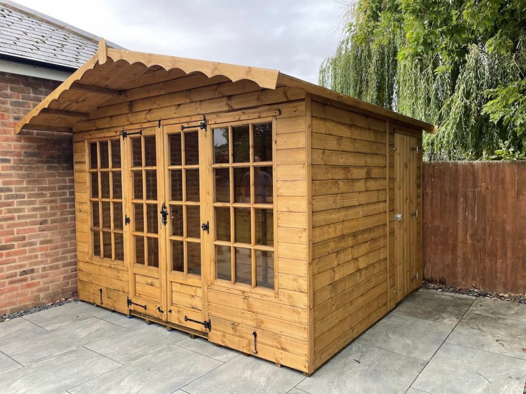 10x9 Apex Summer House Shed Combo